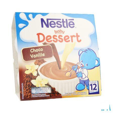 Nestle Baby Dessert Choco Vanille Pot 4x100 gr  -  Nestle