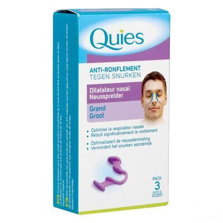 Quies Anti ronflement Dilateur Nasal Grande 1  -  Quies