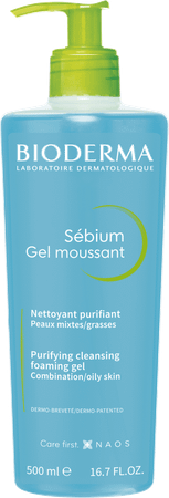 Bioderma Sebium Gel Moussant Pump Bottle 500 ml