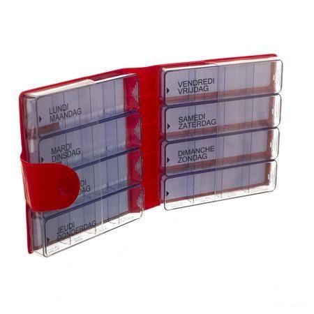 Medidose Pilulier Grand Modele Rouge 1 Semaine