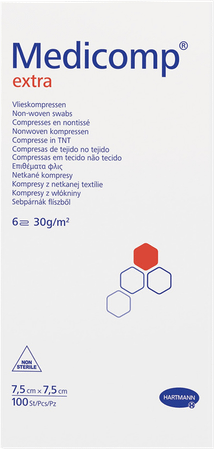 Medicomp Kp N/St 6Pl 7,5X7,5Cm 100 4218334  -  Hartmann
