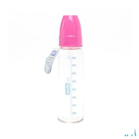 Dodie Biberon Verre Rose 1er Age 240 ml