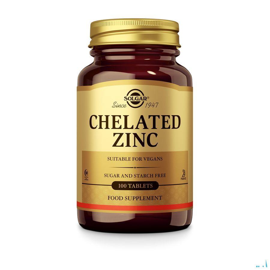 Solgar Chelated Zinc Comprimes 100  -  Solgar Vitamins