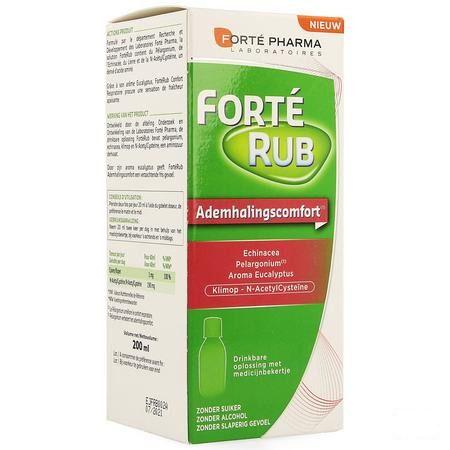Forterub Ademhalingscomfort Siroop 200 ml  -  Forte Pharma