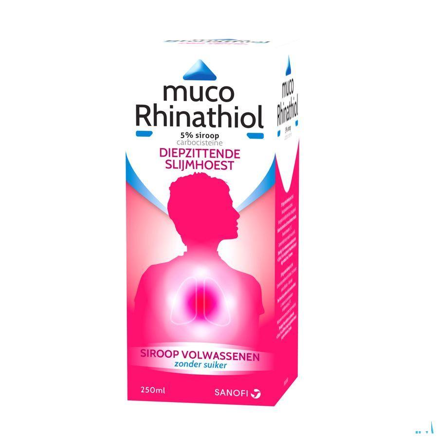 Muco Rhinathiol 5% Siroop Ad zonder suiker 250 ml