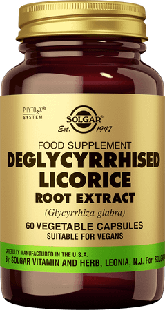 Licorice Root Deglycyrrhised Extr (zoeth.)v-Capsule60  -  Solgar Vitamins