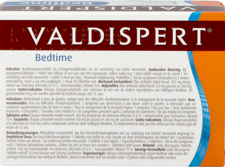 Valdispert Bedtime Omhulde Tabletten 40
