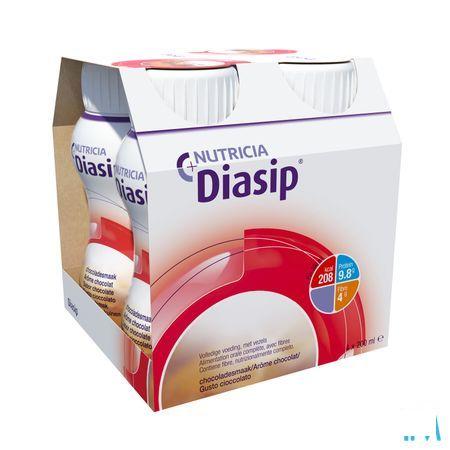 Diasip Chocolat Bouteille 4X200 ml  -  Nutricia