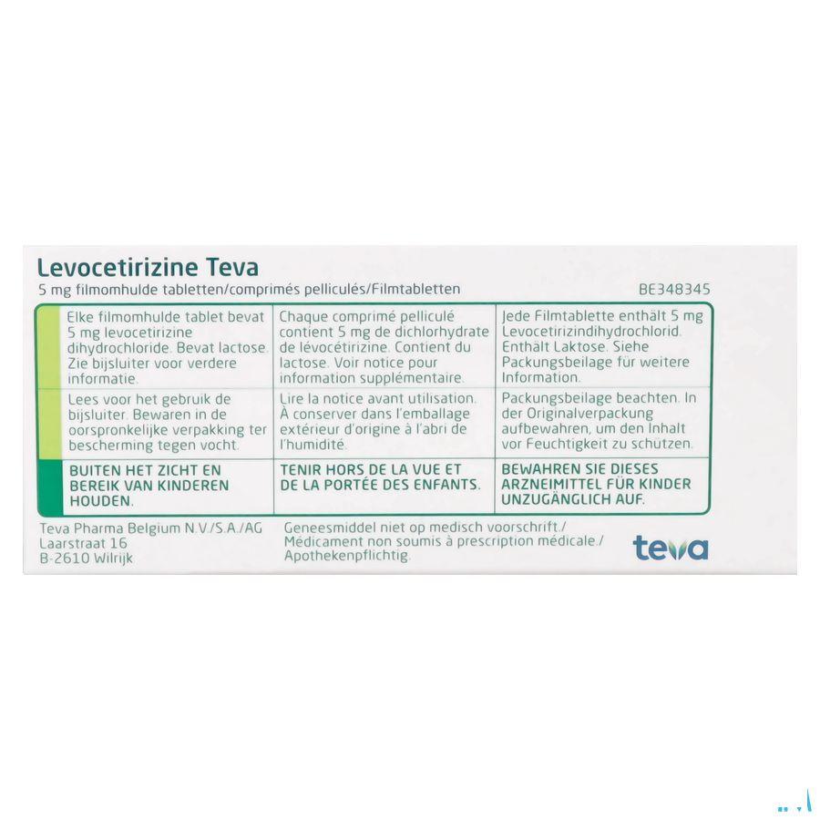 Levocetirizine Teva 5 mg Tabletten 10