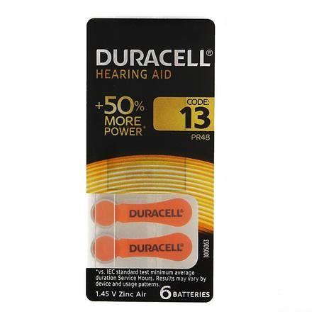 Duracell Easytab Hoorbatterij Da13 6 Oranje