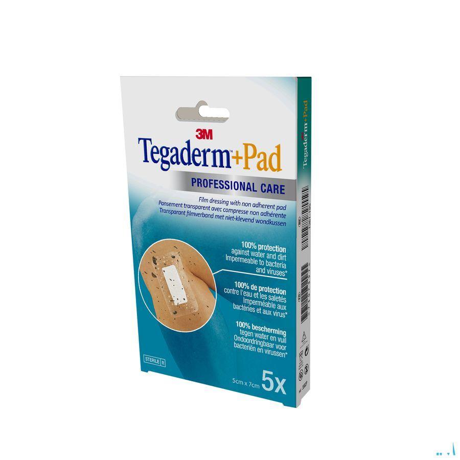 Tegaderm + Pad 3m Transp Steril 5cmx 7cm 5 3582p  -  3M
