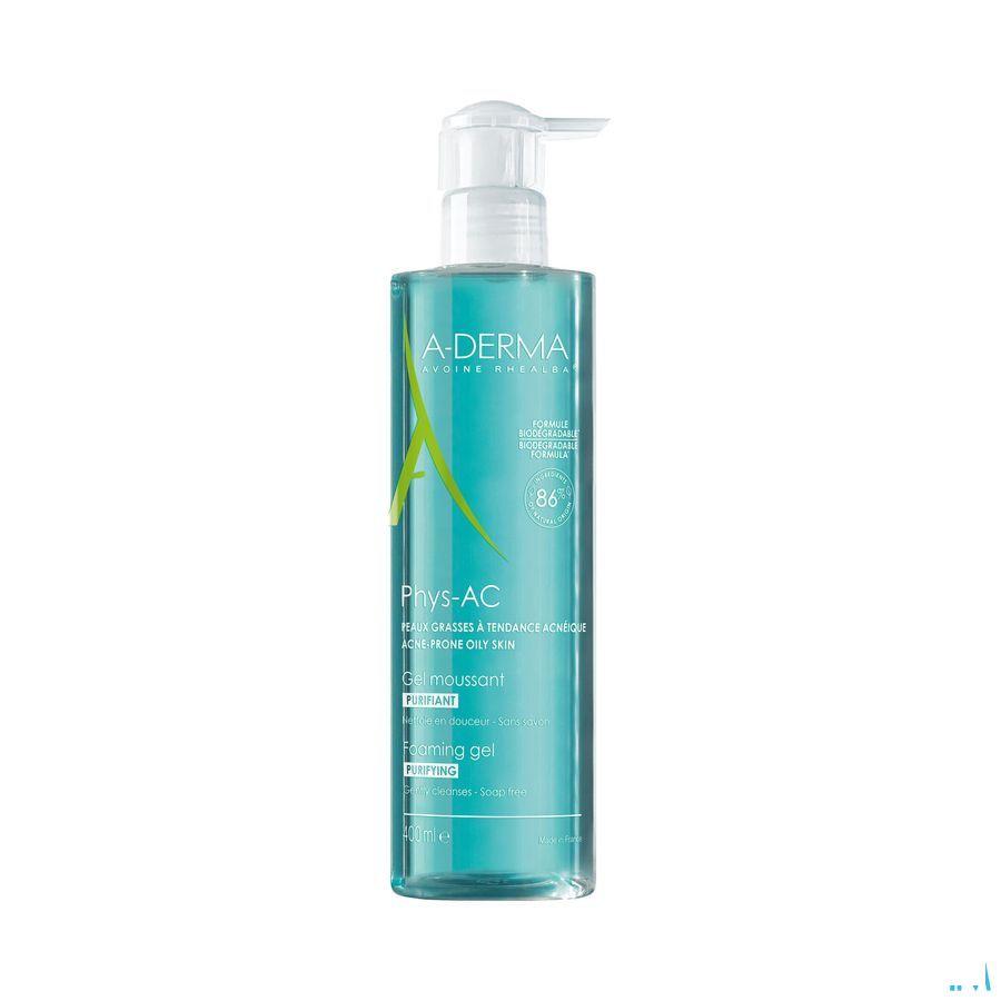 Aderma Phys-ac Schuimgel Schuimend 400 ml  -  Aderma