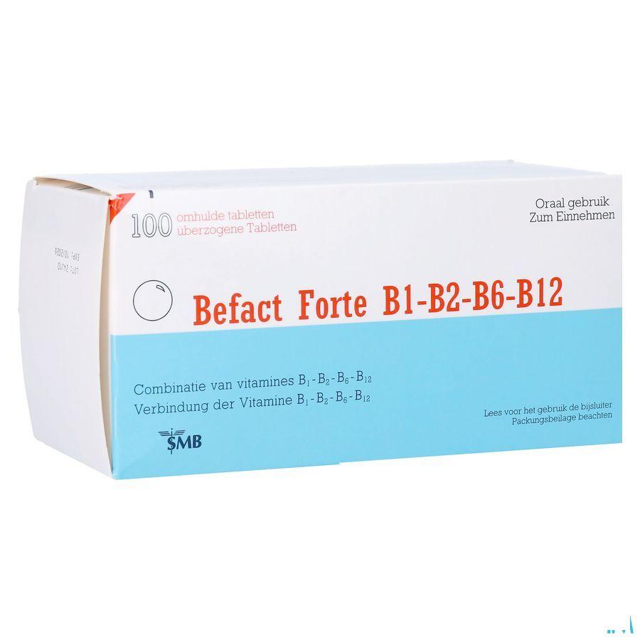 Befact Forte B1-B2-B6-B12 Omhulde Tabl 100 Ud