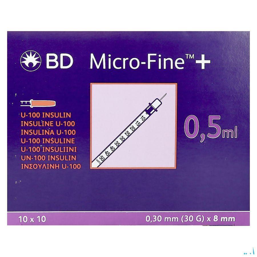 Bd Microfine+ Ins.Spuit 0,5  ml 30G 8,0Mm100 324825