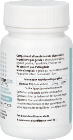 Vit D3 Capsule 60 Pharmanutrics  -  Pharmanutrics