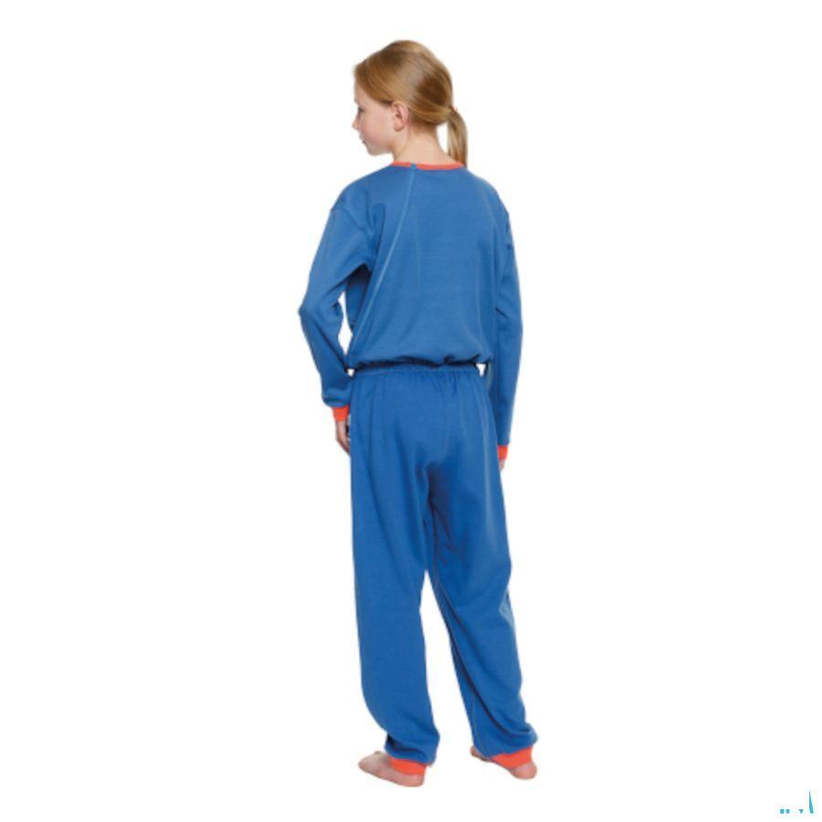 Suprima 4713 Salopette Ferm Dos+Jambe Bleu 122-128