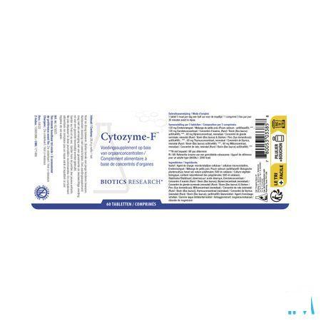 Biotics Cytozyme-F 60 tabletten  -  Energetica Natura