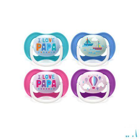 Philips Avent Fopspeen 6M+ Happy Girl  -  Bomedys