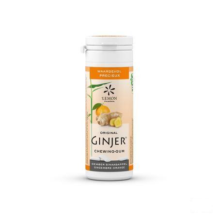 Ginjer Original Xylitol Kauwgom 30 grr - Lemon Pharma  -  Eureka Pharma