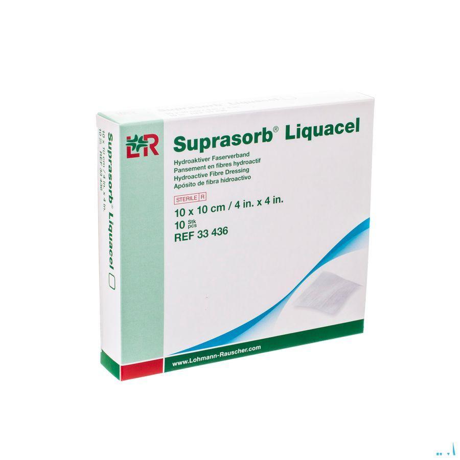 Suprasorb Liquacel Pansement Fibres Hydroact.10X10Cm 10  -  Lohmann & Rauscher