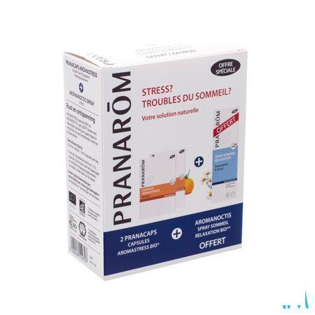 Aromanoctis Slaapspray 100ml + Aromastress 2X30  -  Pranarom