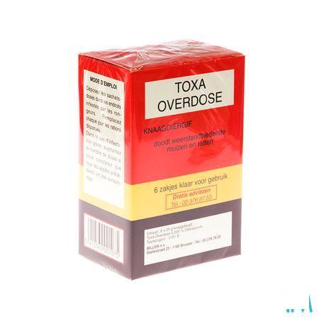 Toxa Overdose Muizenvergif 6 X 25 gr