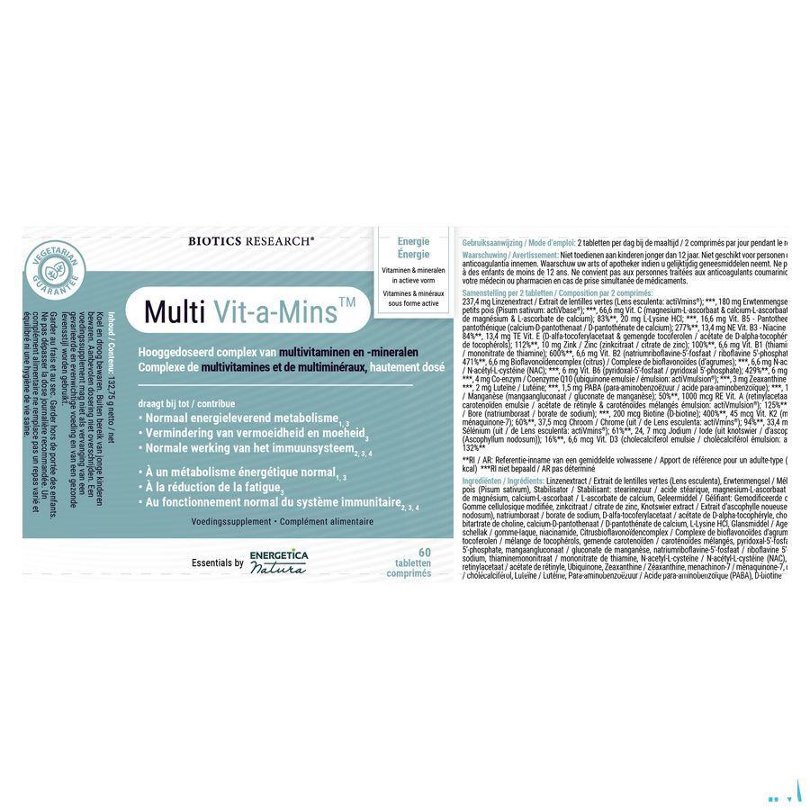 Multi Vit-a-Mins 60 comprimés  -  Energetica Natura