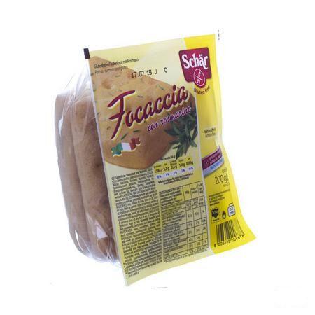 Schar Focaccia Rosmarin Glutenvrij 200 gr 6650  -  Revogan