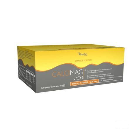 Calcimag Ca 500 mg/d3 440UI/mg 225 mg Orange Sach.30 
