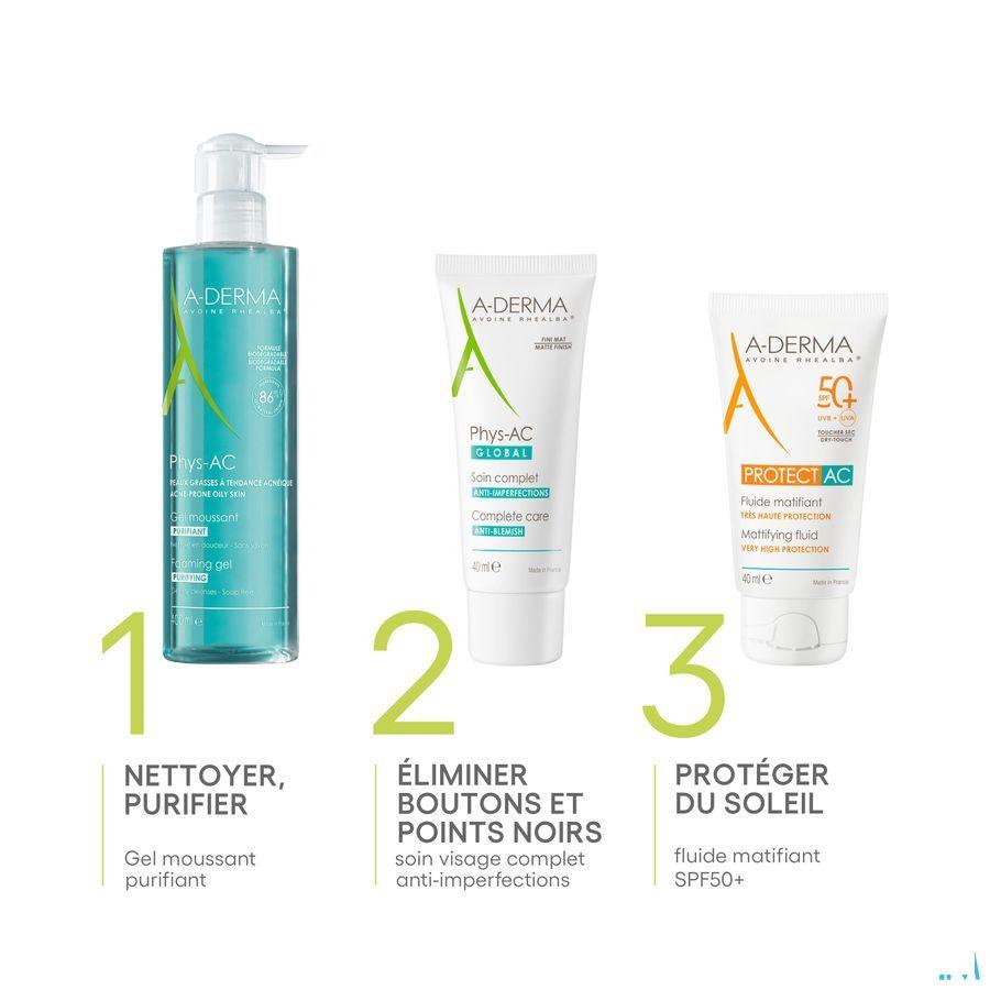 Aderma Protect Ac Fluide Matterend Spf50+ 40 ml