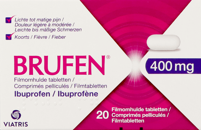 Brufen 400 mg Filmomhulde Tabletten 20 X 400 mg Brufen 400 mg Filmomhulde Tabletten 20 X 400 mg
