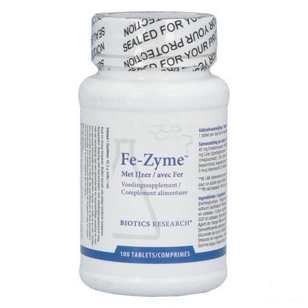 Biotics Fe-Zyme 25mg 100 tabletten  -  Energetica Natura