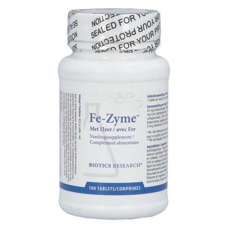 Biotics Fe-Zyme 25mg 100 comprimés  -  Energetica Natura
