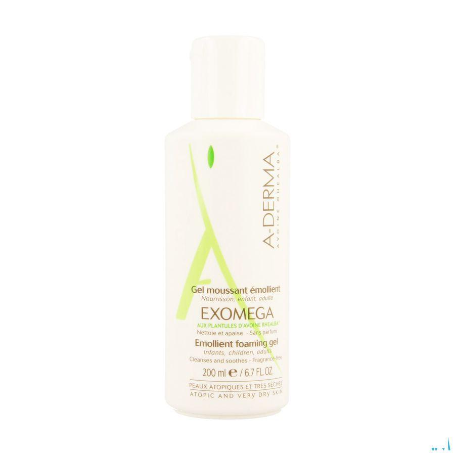Aderma Exomega Gel Moussant Flacon Pompe 200 ml  -  Aderma