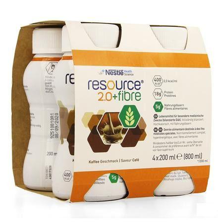 Resource 2.0 Fibre Koffie 4x200 ml 12100790  -  Nestle