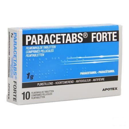 Paracetabs Forte 1 gr Filmomhulde Tabletten 10 X 1 gr