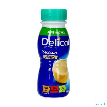 Delical Melkdrank Z/Suiker Vanille 4X200 ml