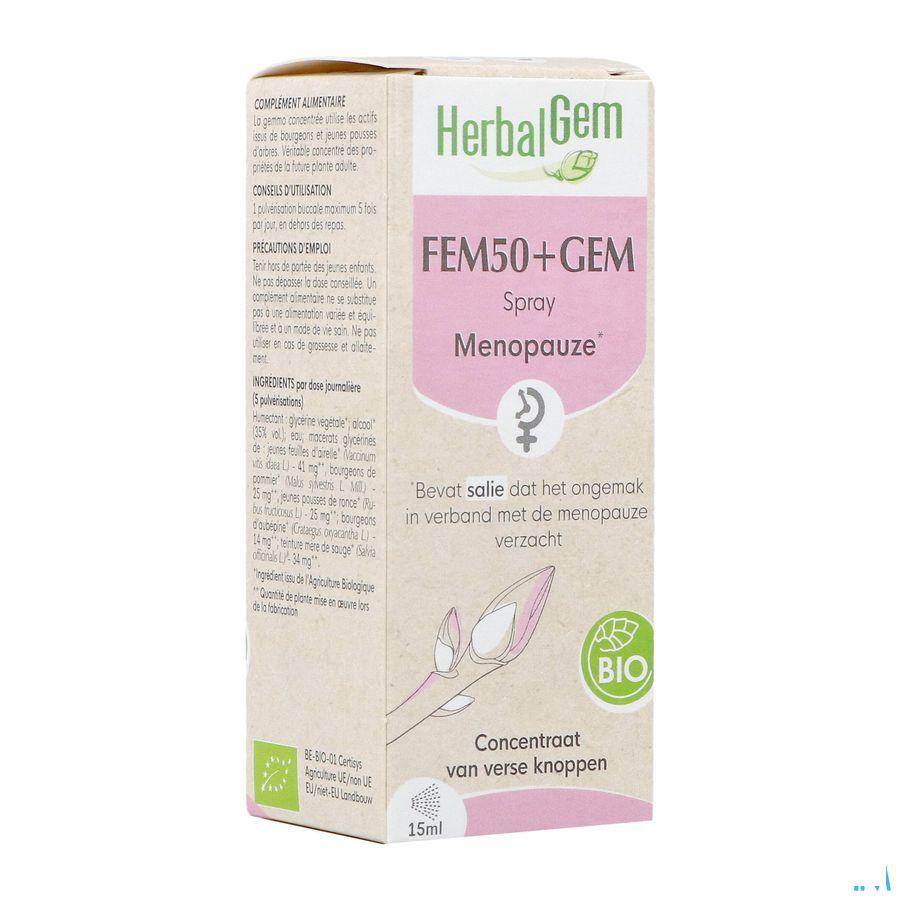 Herbalgem Fem50+ Gem Spray Bio 15 ml