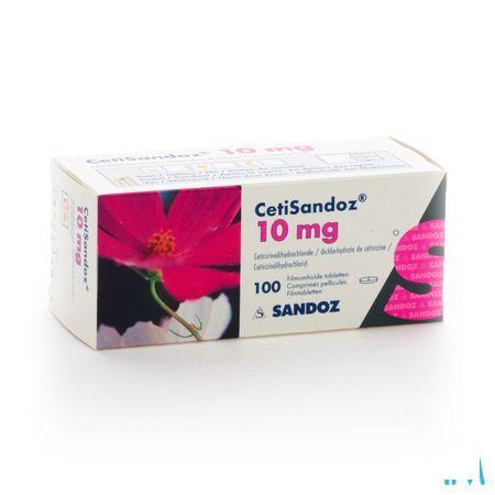 Cetirizine Sandoz Tabletten 100 X 10 mg 