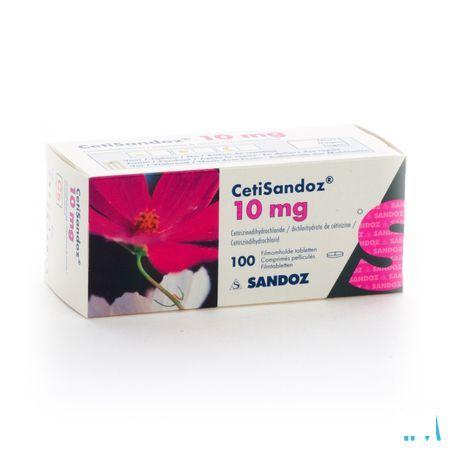 Cetirizine Sandoz Comprimes 100 X 10 mg 