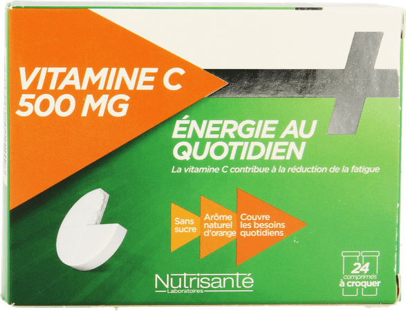 Vitamine C 500 mg Kauwtabletten Tube 2x12  -  Nutrisante