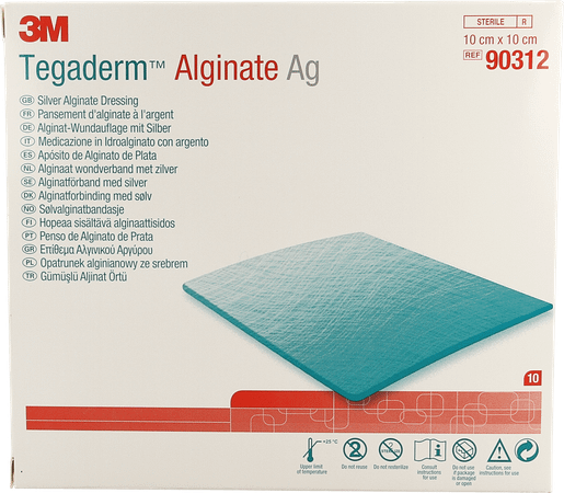 Tegaderm Alginate Ag 10cmx10cm 10 90312  -  3M