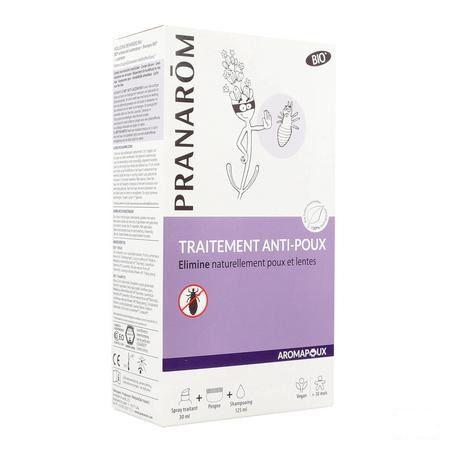 Aromapoux Bio Spray A/Poux 30 ml+Sh 125 ml+Peigne Nf  -  Pranarom