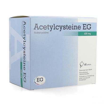 Acetylcysteine EG 600 mg Gran. Solution Buv. Sachets 60  -  EG