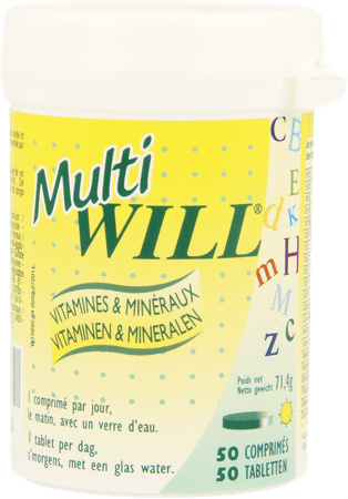 Multi Will Multivit + Mineraux Comp 50  -  Will Pharma
