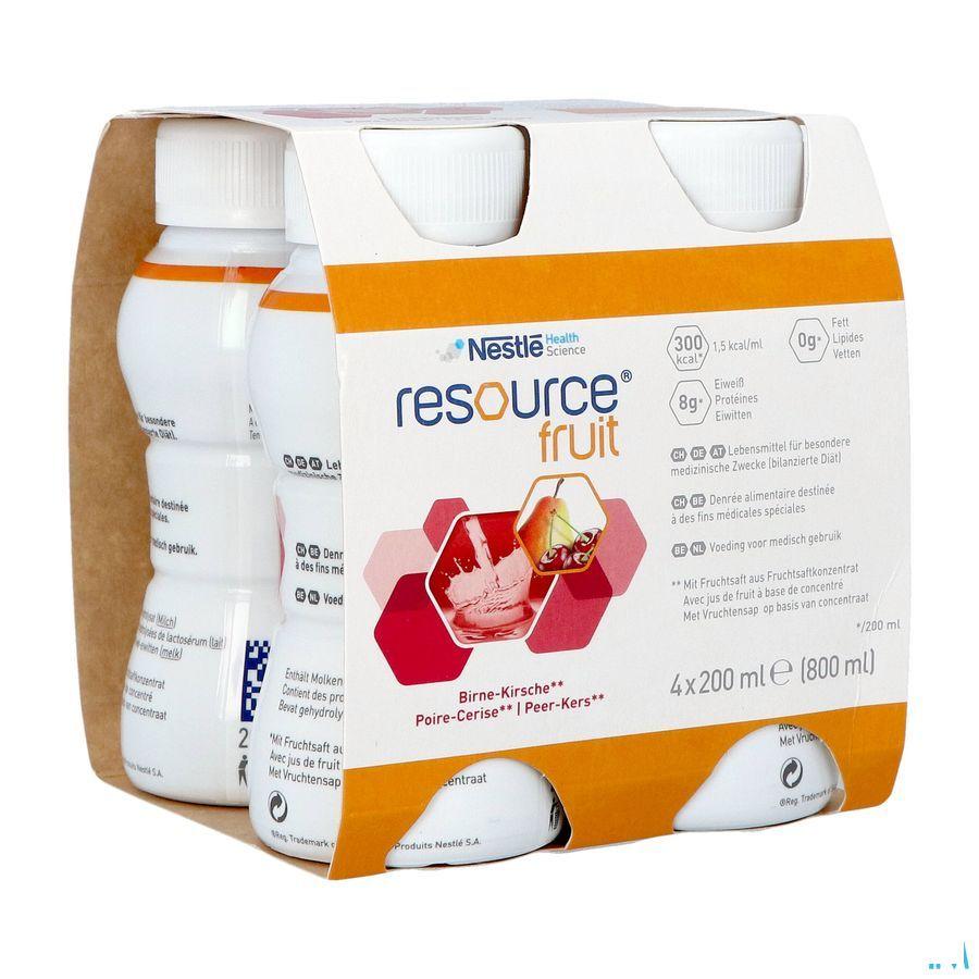 Resource Fruit Poire Cerise 4X200 ml 12415255