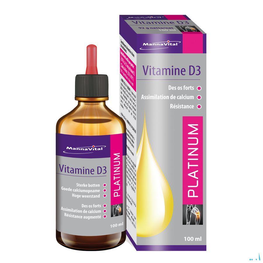 Mannavital Vitamine D3 Platinum Druppels 100 ml