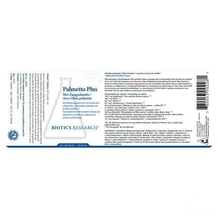 Biotics Palmetto Plus 90 capsules  -  Energetica Natura