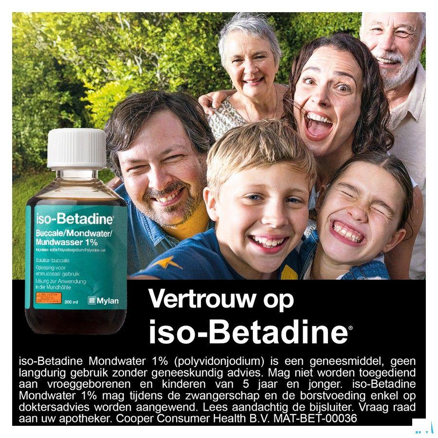 Iso Betadine 1% Mondwater 200 ml Ready To Use