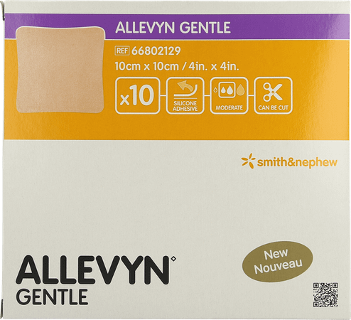 Allevyn Gentle Kp Foam 10Cm X 10Cm 10 66802129  -  Smith Nephew